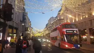 Лондон зимой. Прогулка по зимней Великобритании. Вечерняя прогулка по Лондону.