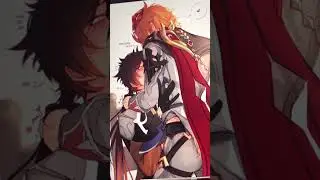 tartaglia x zhongli 🌶 genshin fanart 