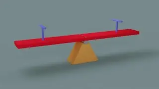 Blender Tutorial | Seesaw low poly