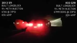 650whp STI vs 650whp R32 GTR