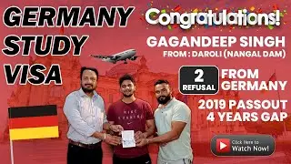 Germany Study Visa, After 2 Refusal, Gap 4 Years.