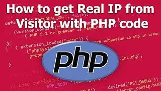How to get Real IP from Visitor with PHP code