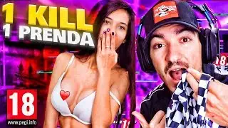 1 KILL = PRENDA en FORTNITE con  MI NOVIO *ME QUITO EL TOP...* 🔥😳