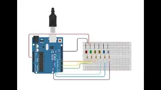 6 LED-CHASER Program using arduino UNO board