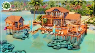 BIG Sulani Beach House! 🌴 | The Sims 4 | Speed-build