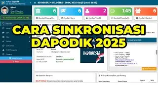 CARA SINKRONISASI APLIKASI DAPODIK VERSI 2025 SEMESTER GANJIL | CARA SINKRON DAPODIK VERSI 2025