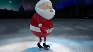 ice skating santa
