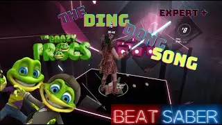 Beat Saber || The Crazy Frogs - The Ding Dong Song (Expert+) Mixed Reality Custom Song
