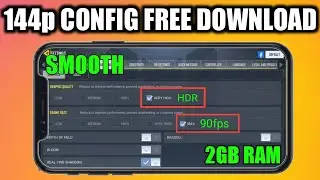 144p Config in CODM Fix frame drop and Overheating