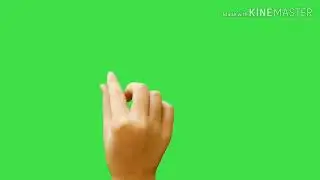 Animated Free Finger Touching Green Screen