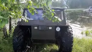 Болотоход БРОНИК Водные испытания Чегдомын