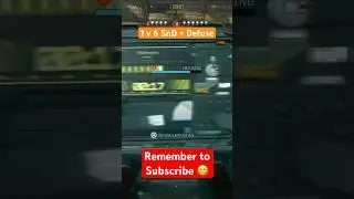 1v6 SnD + Defuse