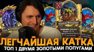 МЕГА ЗАБАФ ДВУМЯ ЗОЛОТЫМИ ПОПУГАМИ! [ Fritterus / Hearthstone: Поля Сражений ]