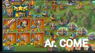 Ar. & Maxed Titans COME FOR MY MINI MEGA RALLY TRAP..Lords mobile