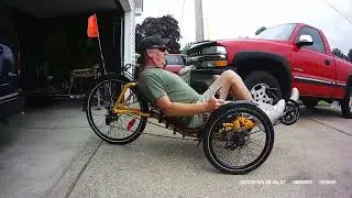 The Bro. gets his Catrike  Expedition recumbent trike.