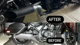 2023 Honda Rebel 1100T DCT ￼COFFMAN’s Exhaust installation!