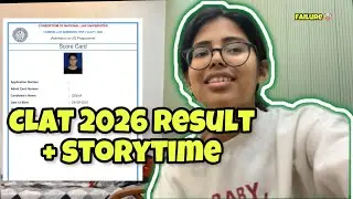 Clat 2026 result ☠️ marks 💔 rank 🤡 