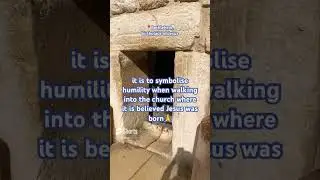 Why is this door so small?? #jesus #Bethlehem #israel #bible #scripture #biblestudy