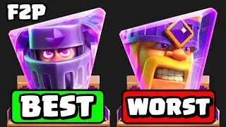 Clash Royale F2P Evolutions Tier List
