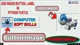 How to insert image in Python Tkinter | How to add window title and icon in python Turtle Graphics