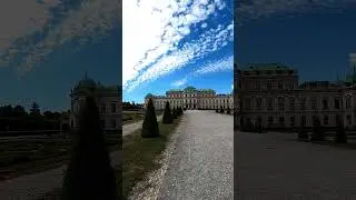 How is look like Free Entrance Belvedere Palace garden in Vienna #travel #viennaaustria  #wien