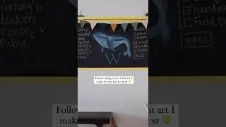 DIY Chalkboard Whale Art