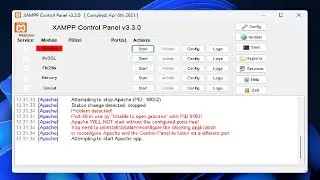 xampp Port 80 in use by "Unable to open process" with PID 6164!