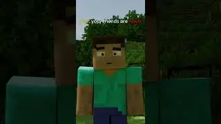 pov: your friends are noob in minecraft (Minecraft Animation) #shorts