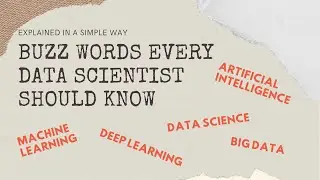 Buzz words explained in a simple way | A.I, Machine Learning, Deep Learning, Data Science, Big Data