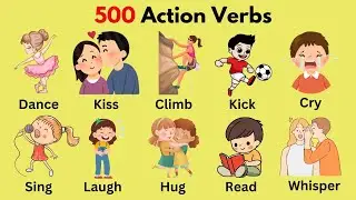 Daily use English Sentences | Spoken English for Kids | Vocabulary Words | Action Verbs