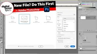 How to Start a New Photoshop Project (Document Setup for Web or Print)