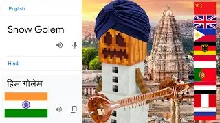 Snow Golem in different languages MEME dialect