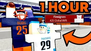 1 HOUR OF A GLOBAL WIDE RECEIVER?! [FOOTBALL FUSION 2]