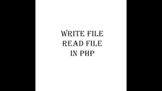Write File into PHP with Submitting Form Data & Read File from PHP File
