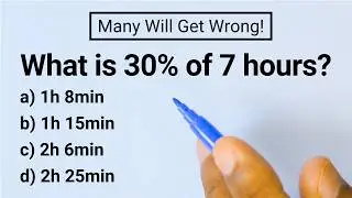 What is 30% of 7 hours? | Percent Word Problem Explained