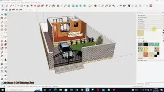How to use material in Google SketchUp/How to import & apply material in Google SketchUp