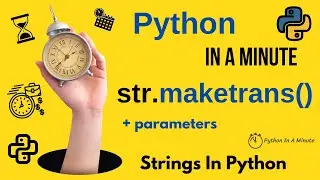 str.maketrans(x[, y[, z]]) - Create a Translation Table for Python Strings