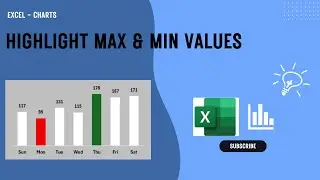 Highlight Max and Min Value in Column Chart - Excel
