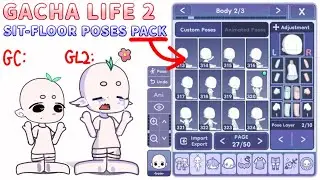 • GACHA LIFE 2 Sit-Floor Poses PACK | Remade Gacha Club POSES Part 5 •