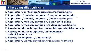 Penjelasan Materi Transaksi Penjualan - Pemrograman Web Lanjutan