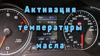 Активирую температуру масла на бортовом компьютере Audi a4