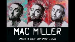 Mac Miller Stencil Art