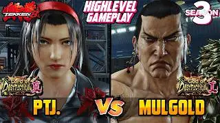 Tekken 8 – PTJ (Jun Kazama) vs MULGOLD (Feng Wei) – T8 Season 3 High Level Gameplay