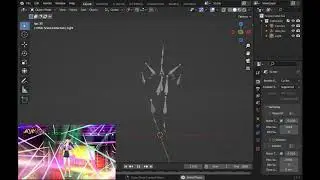 Eiko fbk model imported into Blender on Linux