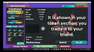 What is recode token and where is it? Creatures of sonaria.