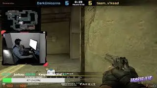 How the fuck he didn't see him ? :O BLIND ? :O #cs #csgo #faceit