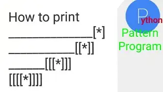 Python tutorial-Python pattern program, python programming
