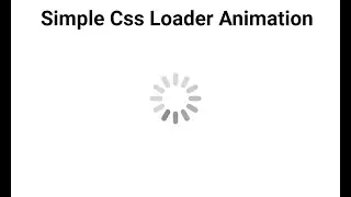 Responsive Page Loader using CSS ⭕ || Page Spinner || Page Loader | Cool Coding Tamil