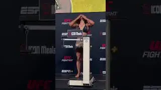 Natalia Silva makes weight for her co-main event match-up at #UFCVegas97. #UFCIndia #Shorts