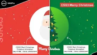 CSS Merry Christmas HTML CSS Animation effect @uiuxpro